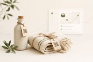 Jornada inicial de rastreabilidade com produtos identificados por QR Code
