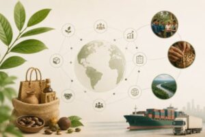 Projetos e cadeias produtivas com rastreabilidade, organizações, indicadores e integração logística