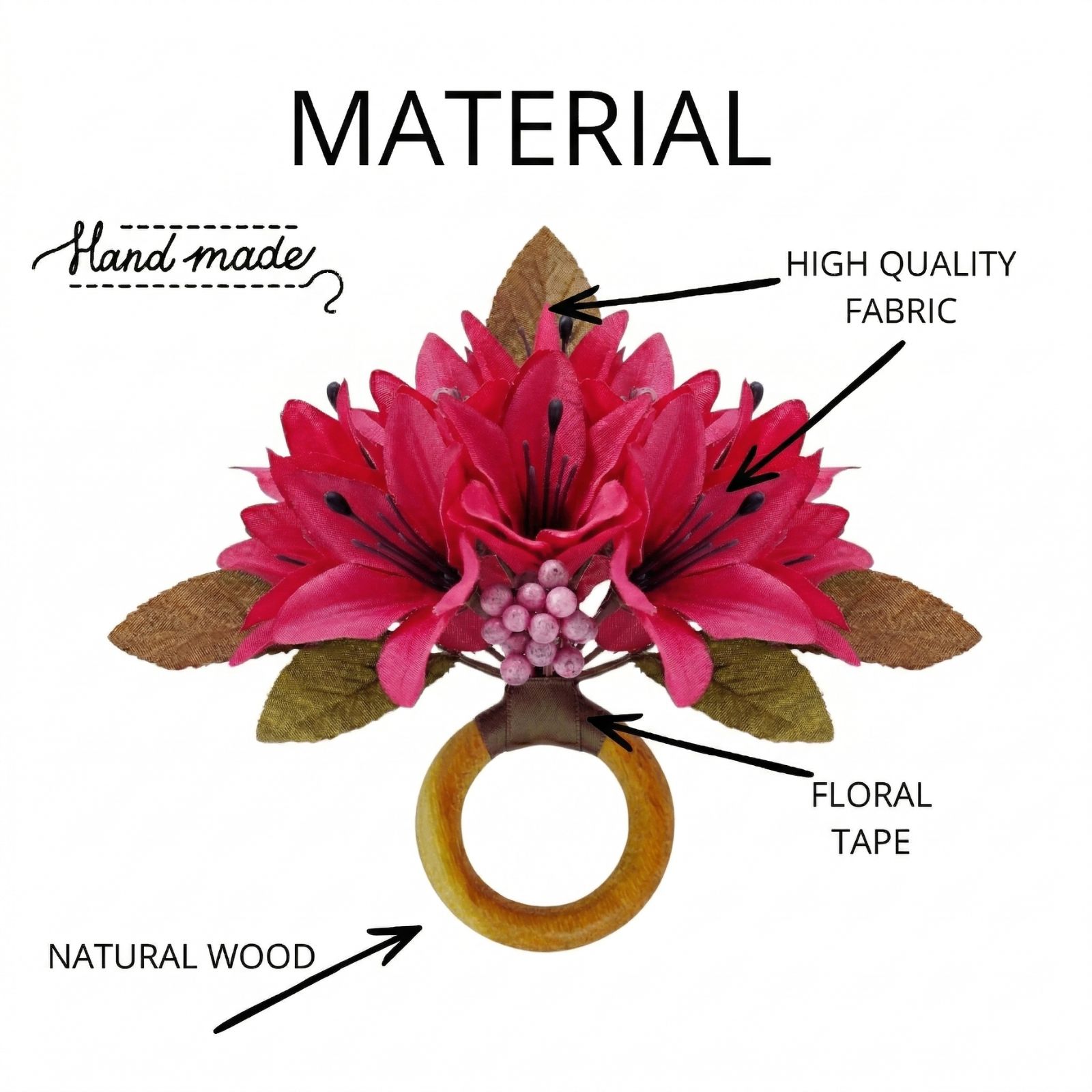 Lilies_Flower_Napkin_Ring_Pink_3