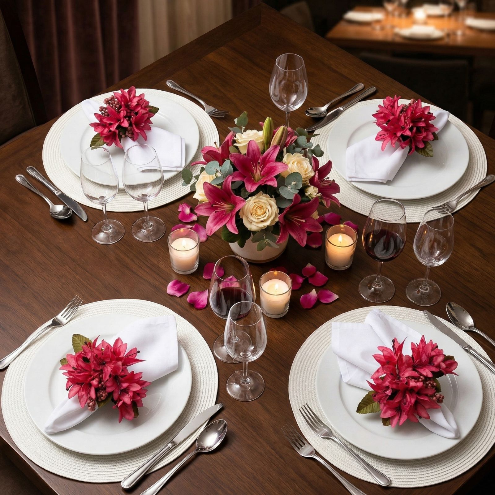 Lilies_Flower_Napkin_Ring_Pink_5