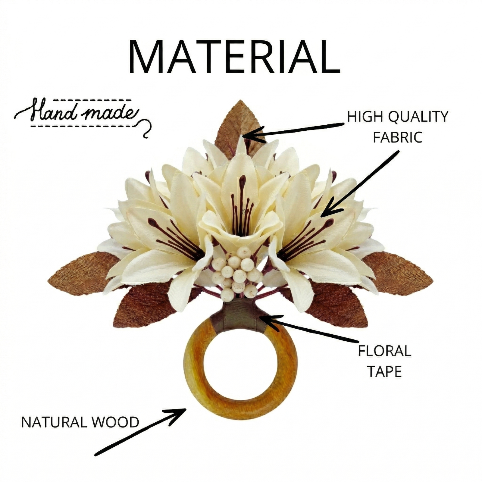 Lilies_Flower_Napkin_Ring_White_3