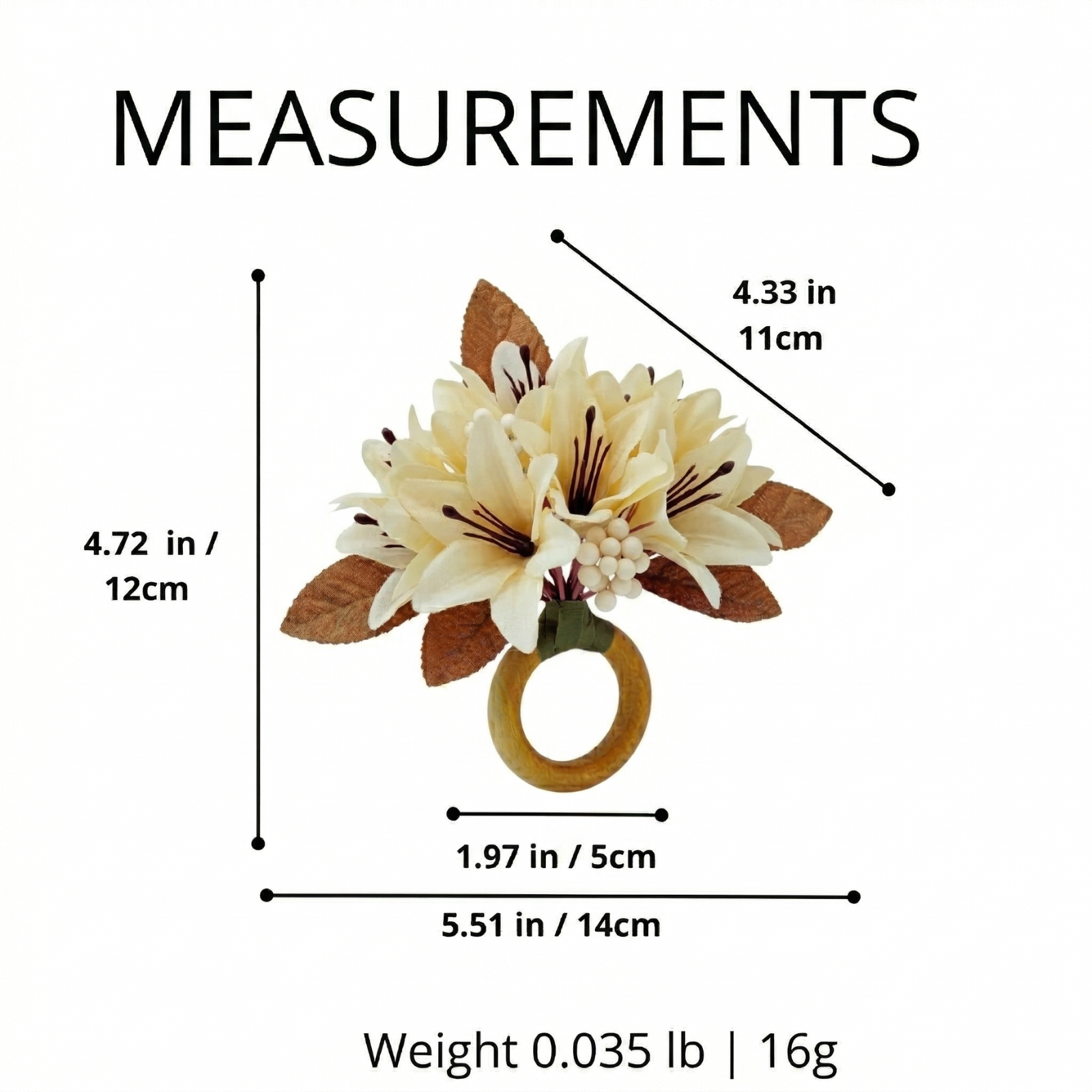 Lilies_Flower_Napkin_Ring_White_4